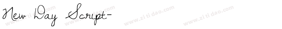 New Day Script字体转换
